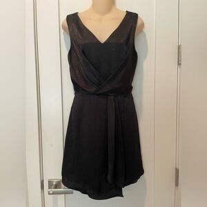 NWT Little black dress, light satin, size 6